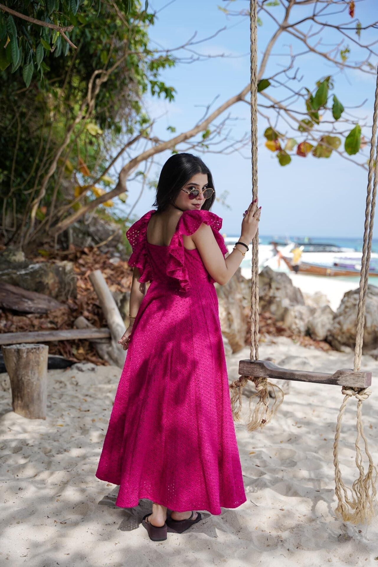 Pink Blossom Cotton Dress