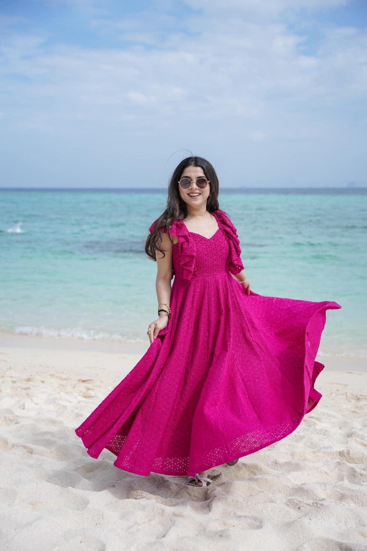 Pink Blossom Cotton Dress